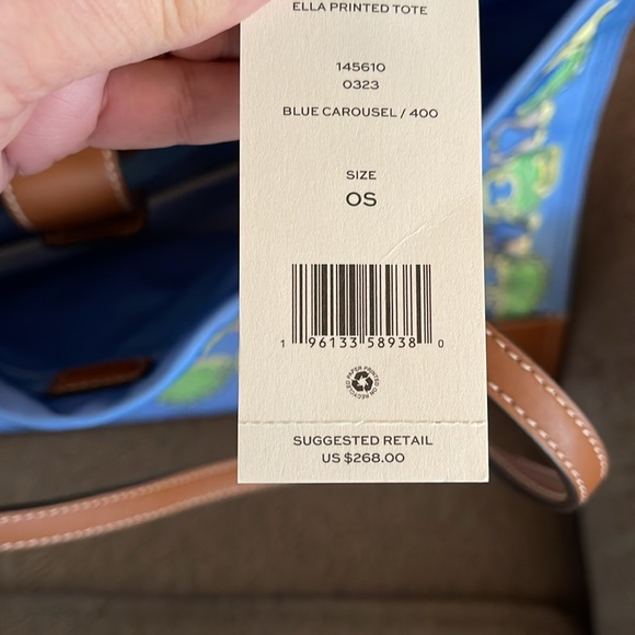 π PRICE DROP!!π²π
π»β€οΈ NWT TORY BURCH ELLA CAROUSEL TOTEπ - Picture 3 of 4